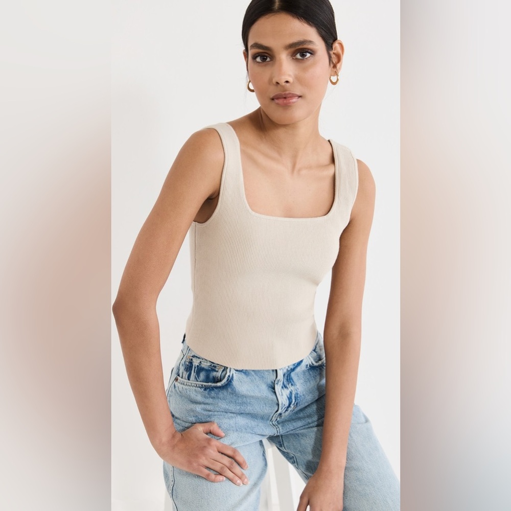 Reformation Julia Ribbed Sweater Tank